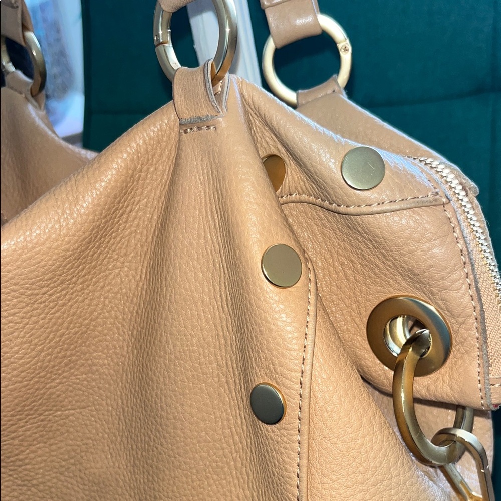 Hammitt Tan Leather Shoulder Bag with Gold Hardware - Picture 3 of 16